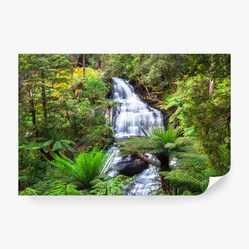 Papier peint oasis verte de Triplet Falls, Great Otway – Wallnifity® Papier peint oasis verte de Triplet Falls, Great Otway – Wallnifity®