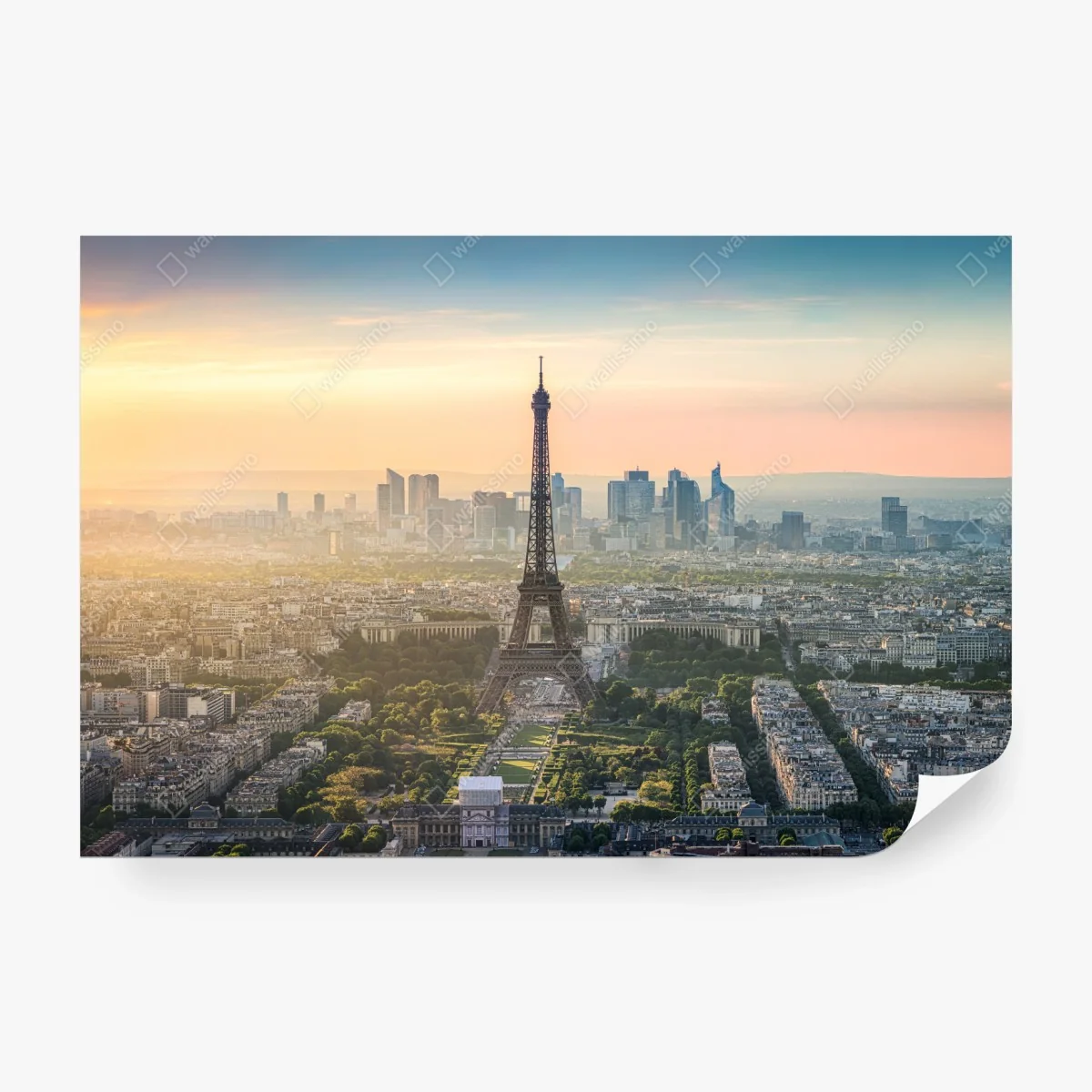 Papier peint coucher de soleil sur la Tour Eiffel à Paris – Wallnifity® Papier peint coucher de soleil sur la Tour Eiffel à Paris – Wallnifity®