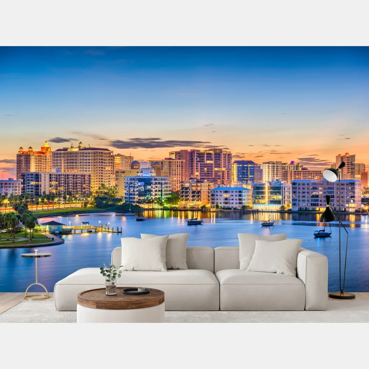 Papier peint aube sur la baie de Sarasota – Wallnifity® Papier peint aube sur la baie de Sarasota – Wallnifity®