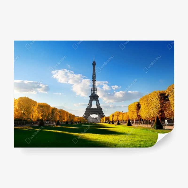 Papier peint vue printanière sur la Tour Eiffel depuis le Champ de Mars, Paris – Wallnifity® Papier peint vue printanière sur la Tour Eiffel depuis le Champ de Mars, Paris – Wallnifity®