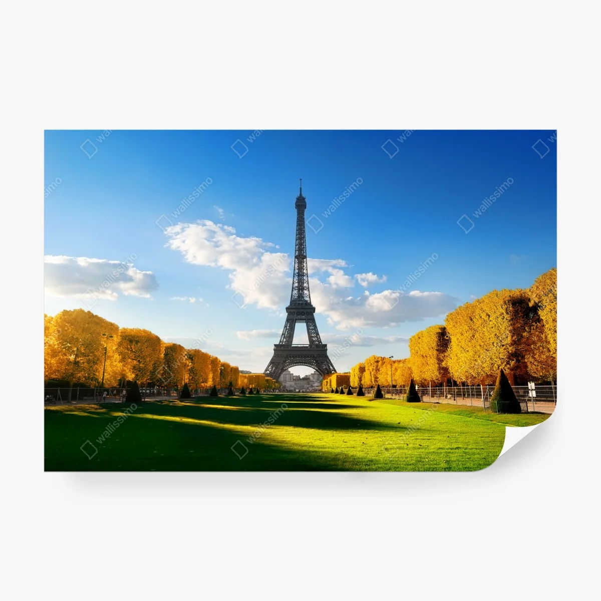 Papier peint vue printanière sur la Tour Eiffel depuis le Champ de Mars, Paris – Wallnifity® Papier peint vue printanière sur la Tour Eiffel depuis le Champ de Mars, Paris – Wallnifity®