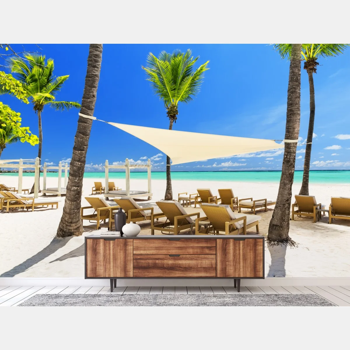 Papier peint évasion tropicale à Cap Cana – Wallnifity® Papier peint évasion tropicale à Cap Cana – Wallnifity®