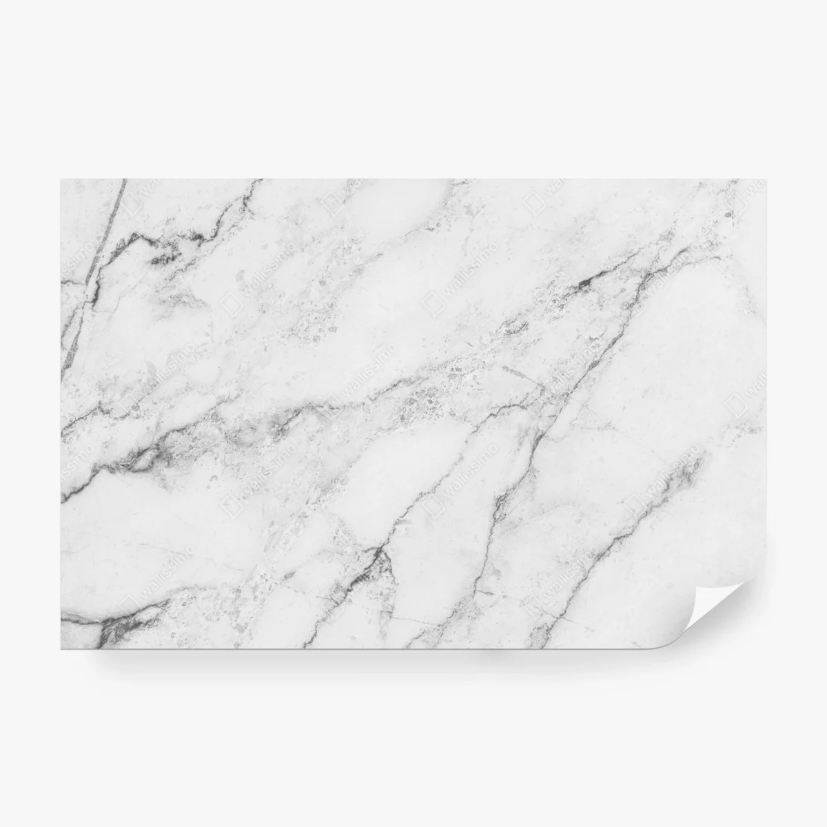 Papier peint marbre blanc veiné minimaliste – Wallnifity®