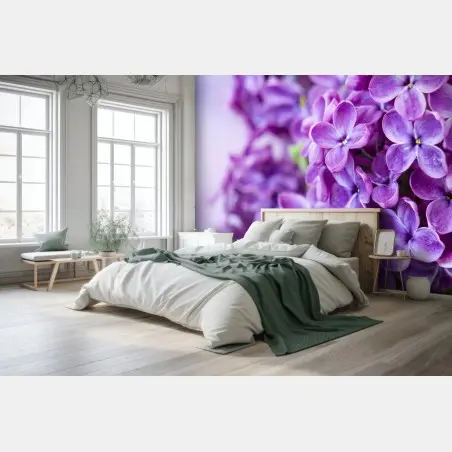 Papier peint lilas violets en gros plan – Wallnifity®