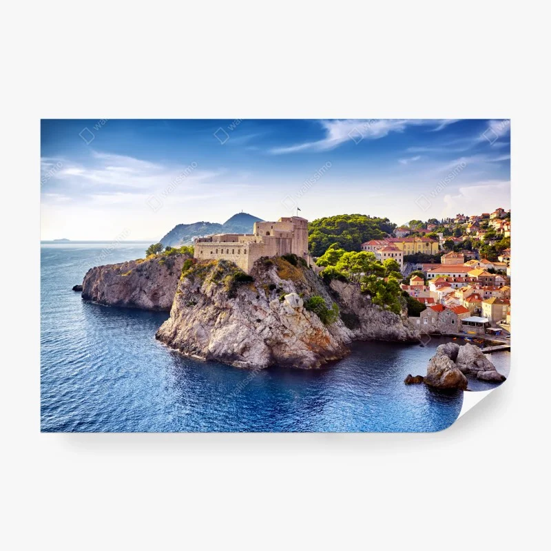 Papier peint panorama de Dubrovnik et des forteresses sur la mer Adriatique – Wallnifity® Papier peint panorama de Dubrovnik et des forteresses sur la mer Adriatique – Wallnifity®