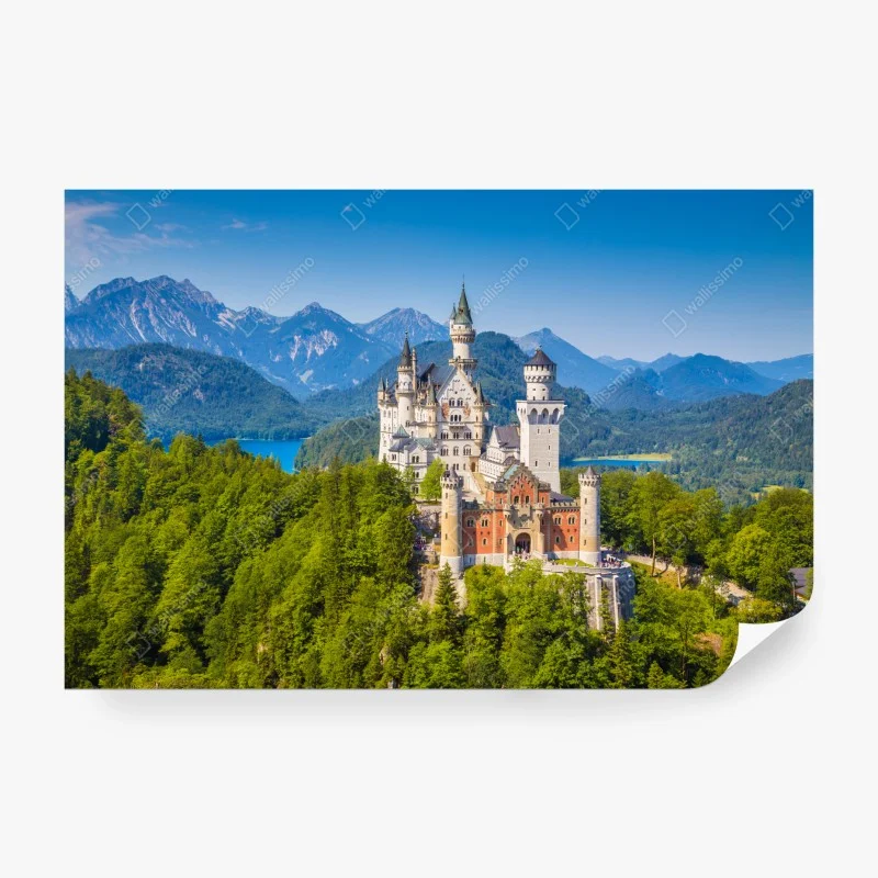 Papier peint château de Neuschwanstein au cœur des Alpes – Wallnifity® Papier peint château de Neuschwanstein au cœur des Alpes – Wallnifity®
