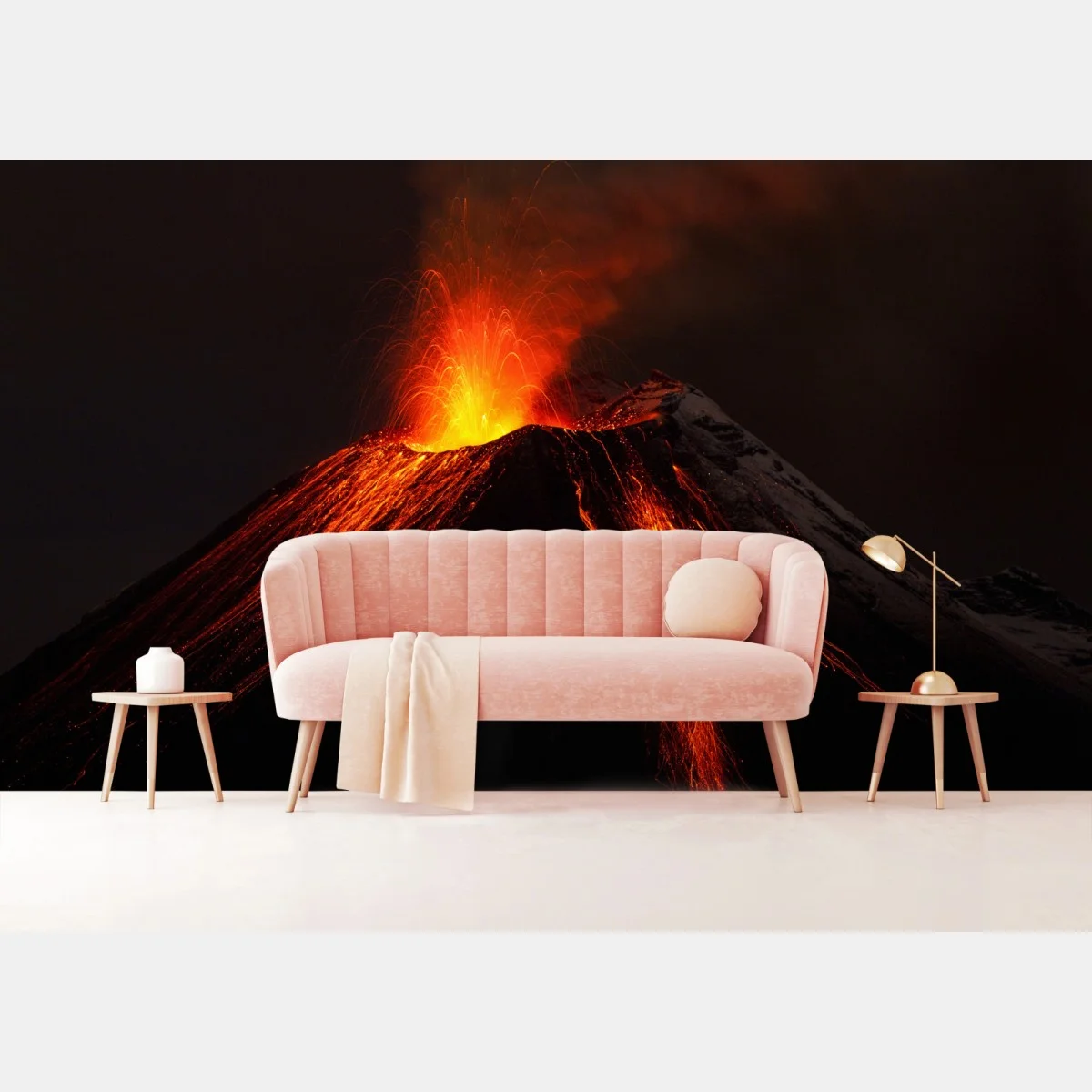 Papier peint éruption volcanique incandescente – Wallnifity® Papier peint éruption volcanique incandescente – Wallnifity®