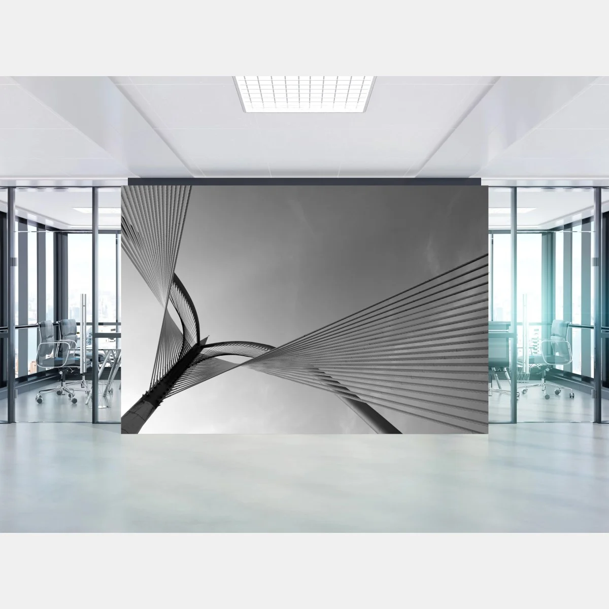 Papier peint mouvement de lignes architecturales – Wallnifity® Papier peint mouvement de lignes architecturales – Wallnifity®