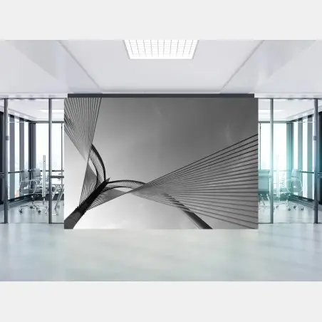 Papier peint mouvement de lignes architecturales – Wallnifity®
