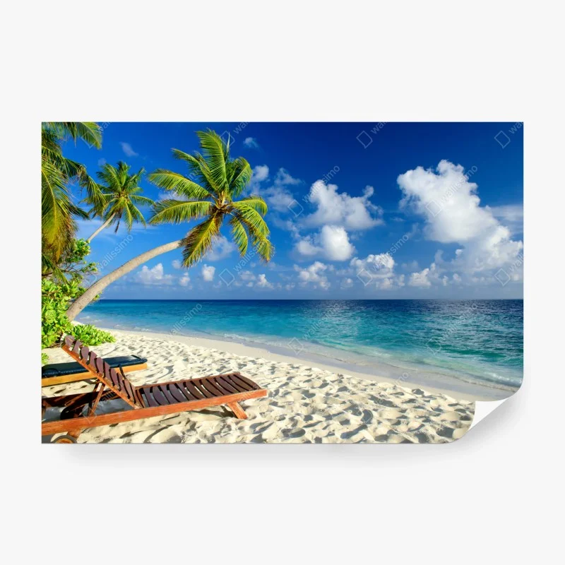 Papier peint havre tropical aux Maldives – Wallnifity® Papier peint havre tropical aux Maldives – Wallnifity®