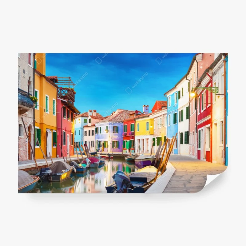 Papier peint ruelle colorée à Burano – Wallnifity®