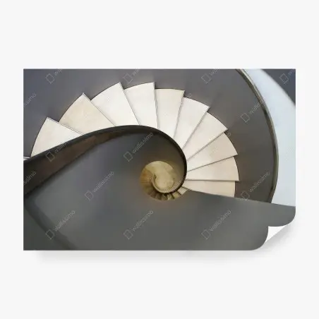 Papier peint spirale architecturale minimaliste – Wallnifity®
