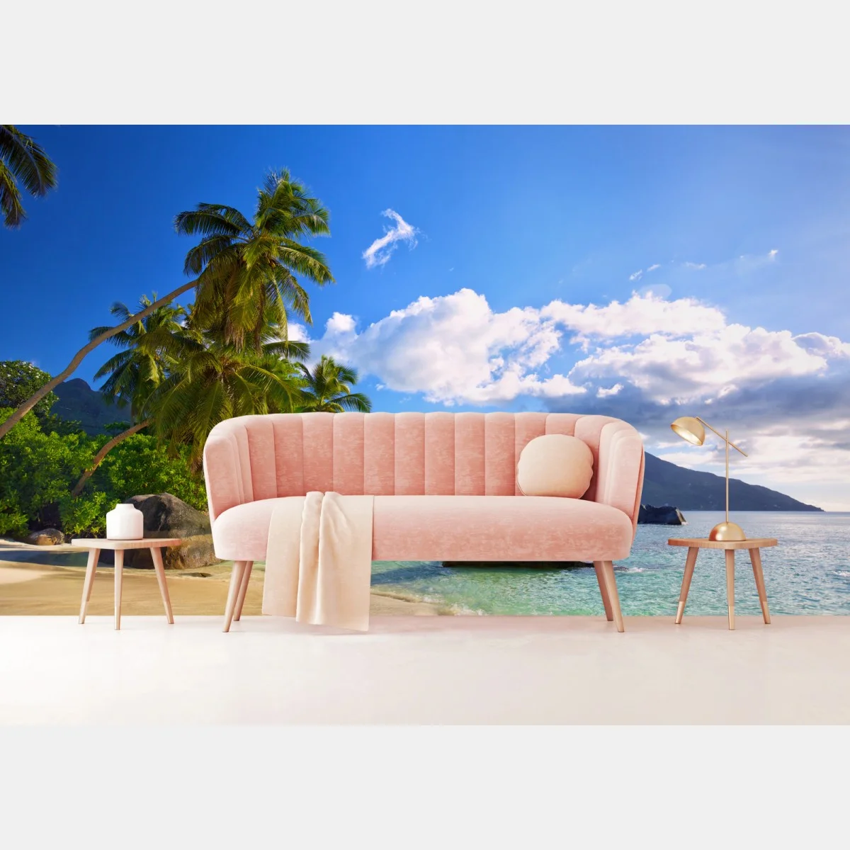 Papier peint plage paradisiaque de Mahé, Seychelles – Wallnifity® Papier peint plage paradisiaque de Mahé, Seychelles – Wallnifity®
