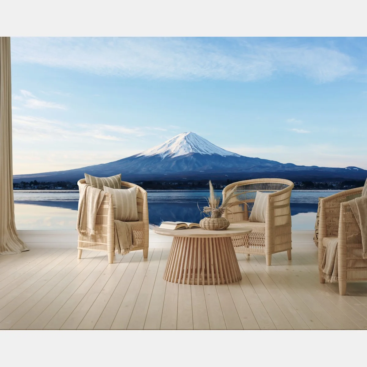 Papier peint reflet majestueux du Mont Fuji – Wallnifity® Papier peint reflet majestueux du Mont Fuji – Wallnifity®