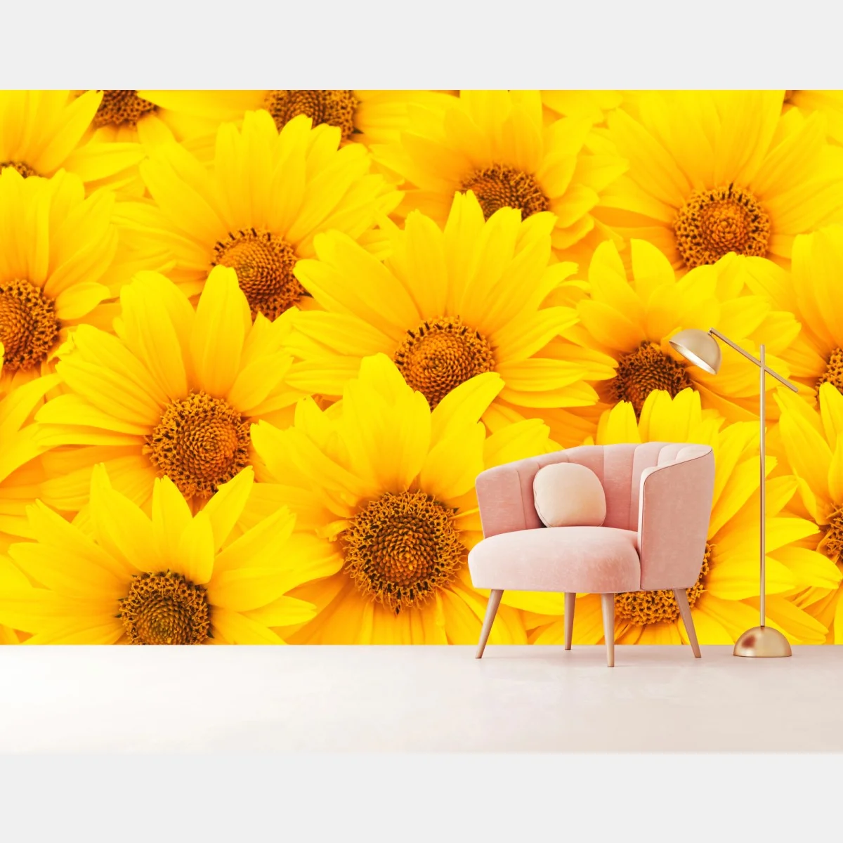 Papier peint éclat de tournesols jaunes – Wallnifity® Papier peint éclat de tournesols jaunes – Wallnifity®