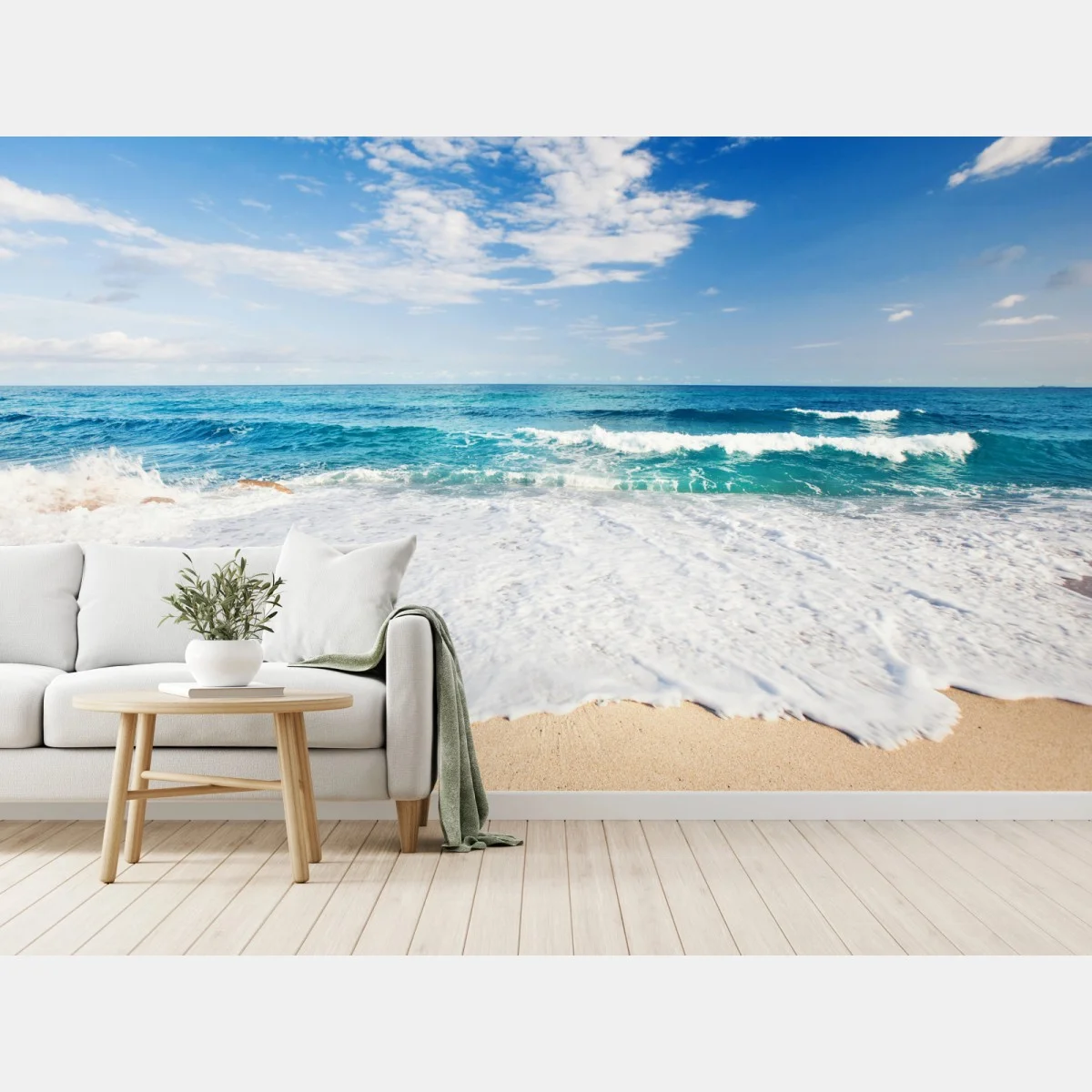 Papier peint brise marine et vagues turquoises – Wallnifity® Papier peint brise marine et vagues turquoises – Wallnifity®
