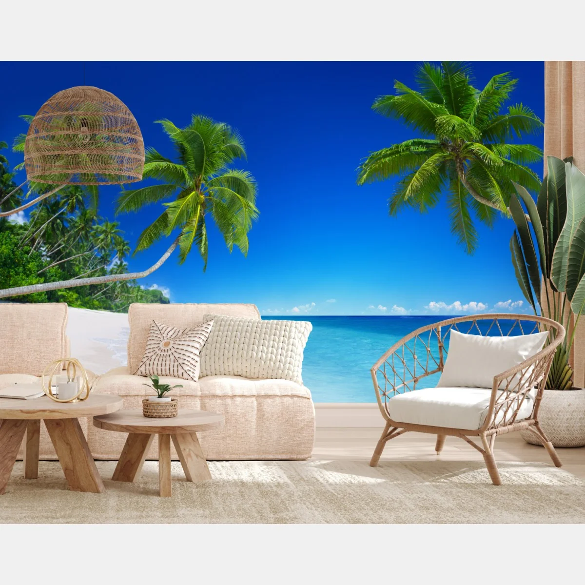 Papier peint paradis tropical en bord de mer – Wallnifity® Papier peint paradis tropical en bord de mer – Wallnifity®