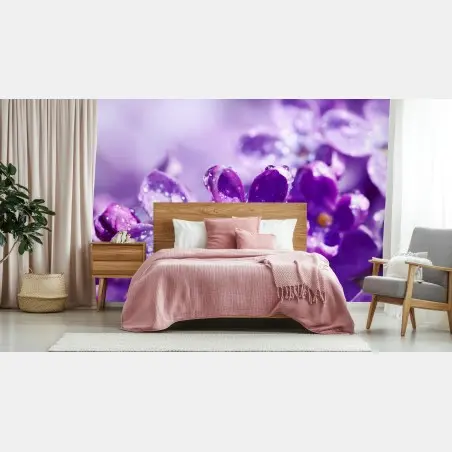 Papier peint lilas en rosée matinale – Wallnifity®