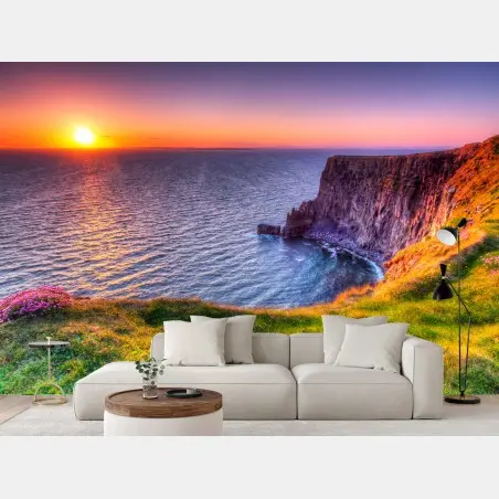 Papier peint falaise au coucher de soleil – Wallnifity®