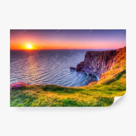 Papier peint falaise au coucher de soleil – Wallnifity®