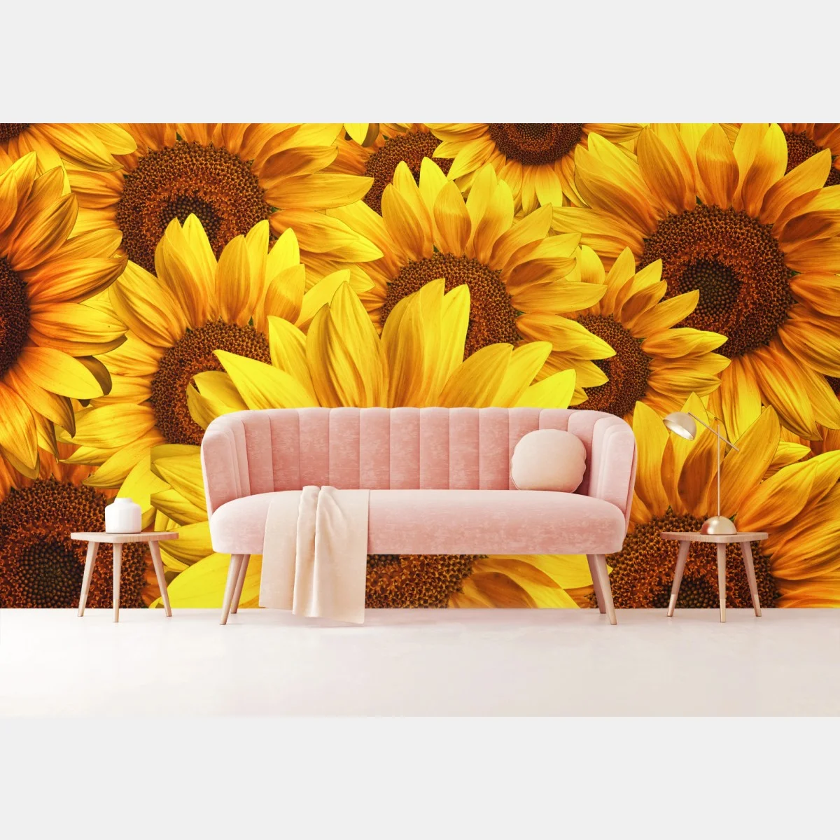 Papier peint mosaïque de tournesols éclatants – Wallnifity® Papier peint mosaïque de tournesols éclatants – Wallnifity®