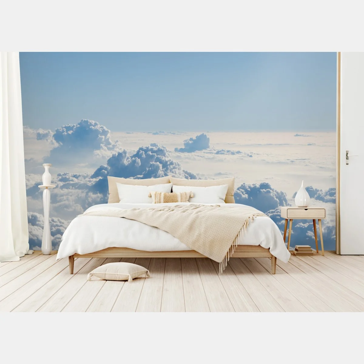Papier peint océan de nuages lumineux – Wallnifity® Papier peint océan de nuages lumineux – Wallnifity®