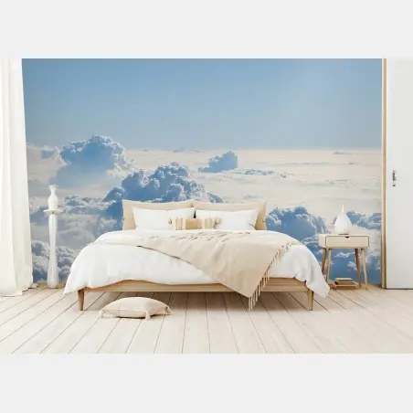 Papier peint océan de nuages lumineux – Wallnifity®