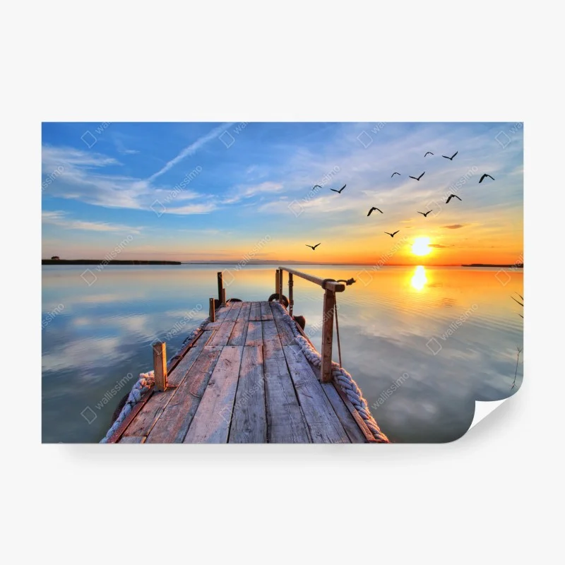 Papier peint jetée au coucher de soleil – Wallnifity® Papier peint jetée au coucher de soleil – Wallnifity®