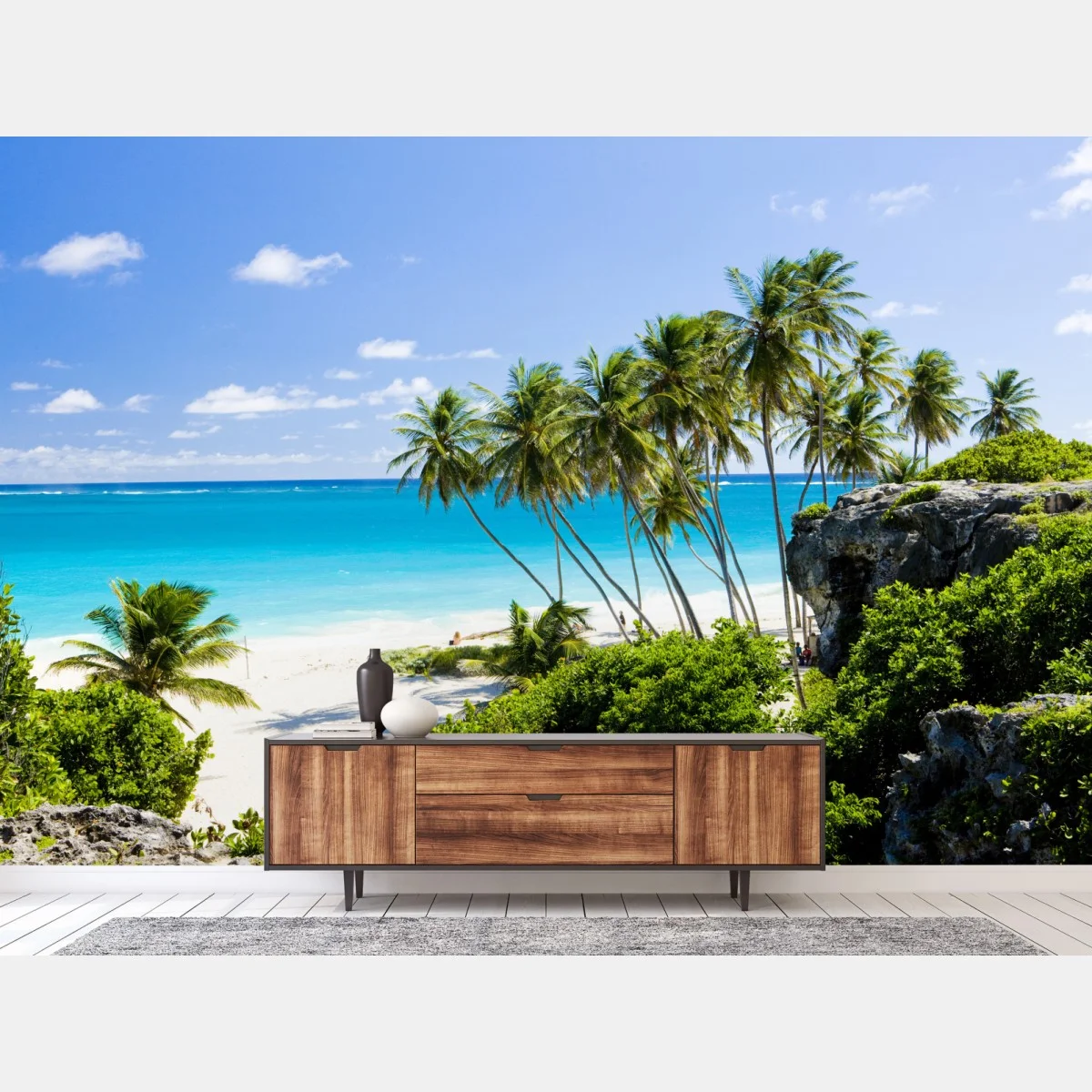 Papier peint évasion tropicale à Bottom Bay, Barbados – Wallnifity® Papier peint évasion tropicale à Bottom Bay, Barbados – Wallnifity®