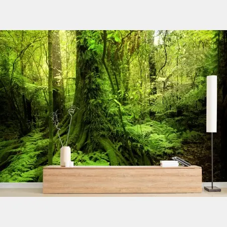 Papier peint forêt tropicale luxuriante – Wallnifity®