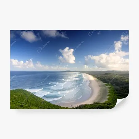 Papier peint vue aérienne de Byron Bay – Wallnifity®