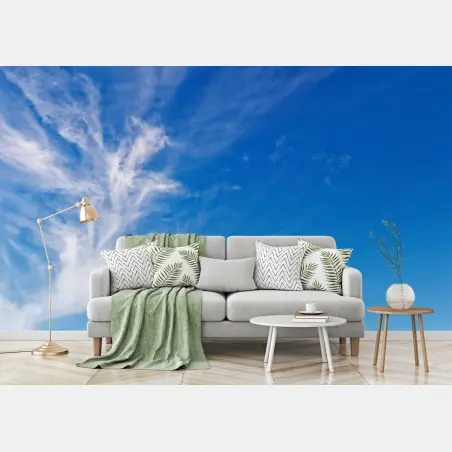 Papier peint paysage pastoral sous ciel d'azur – Wallnifity®