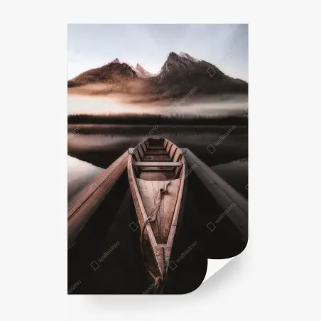 Papier peint barque au lever du jour – Wallnifity®