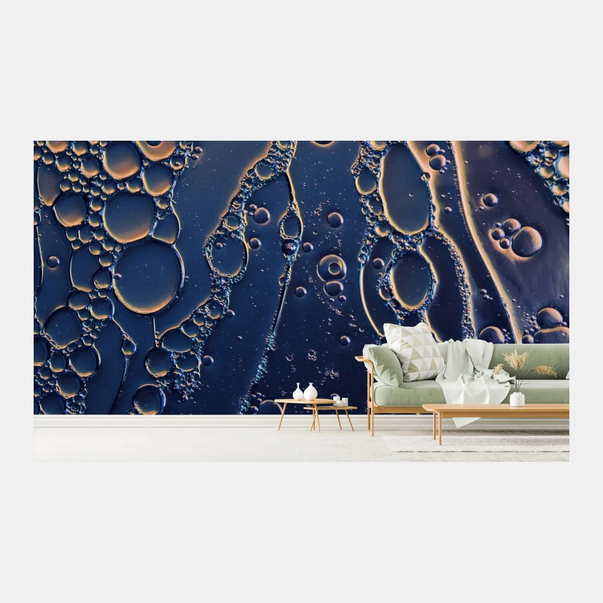 Papier peint harmonie de bulles et de lumière – Wallnifity® Papier peint harmonie de bulles et de lumière – Wallnifity®