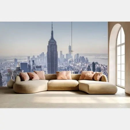 Papier peint vue emblématique de New York au cœur de Manhattan – Wallnifity®