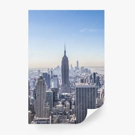 Papier peint vue emblématique de New York au cœur de Manhattan – Wallnifity®