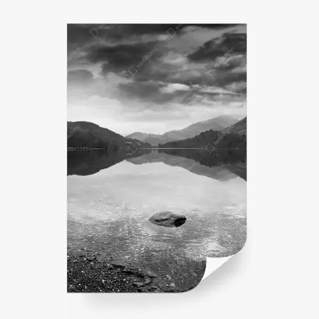 Papier peint reflets tranquilles au bord du lac – Wallnifity®