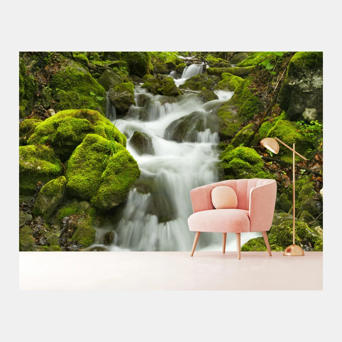 Papier peint cascade féerique de Slovenský Raj – Wallnifity® Papier peint cascade féerique de Slovenský Raj – Wallnifity®
