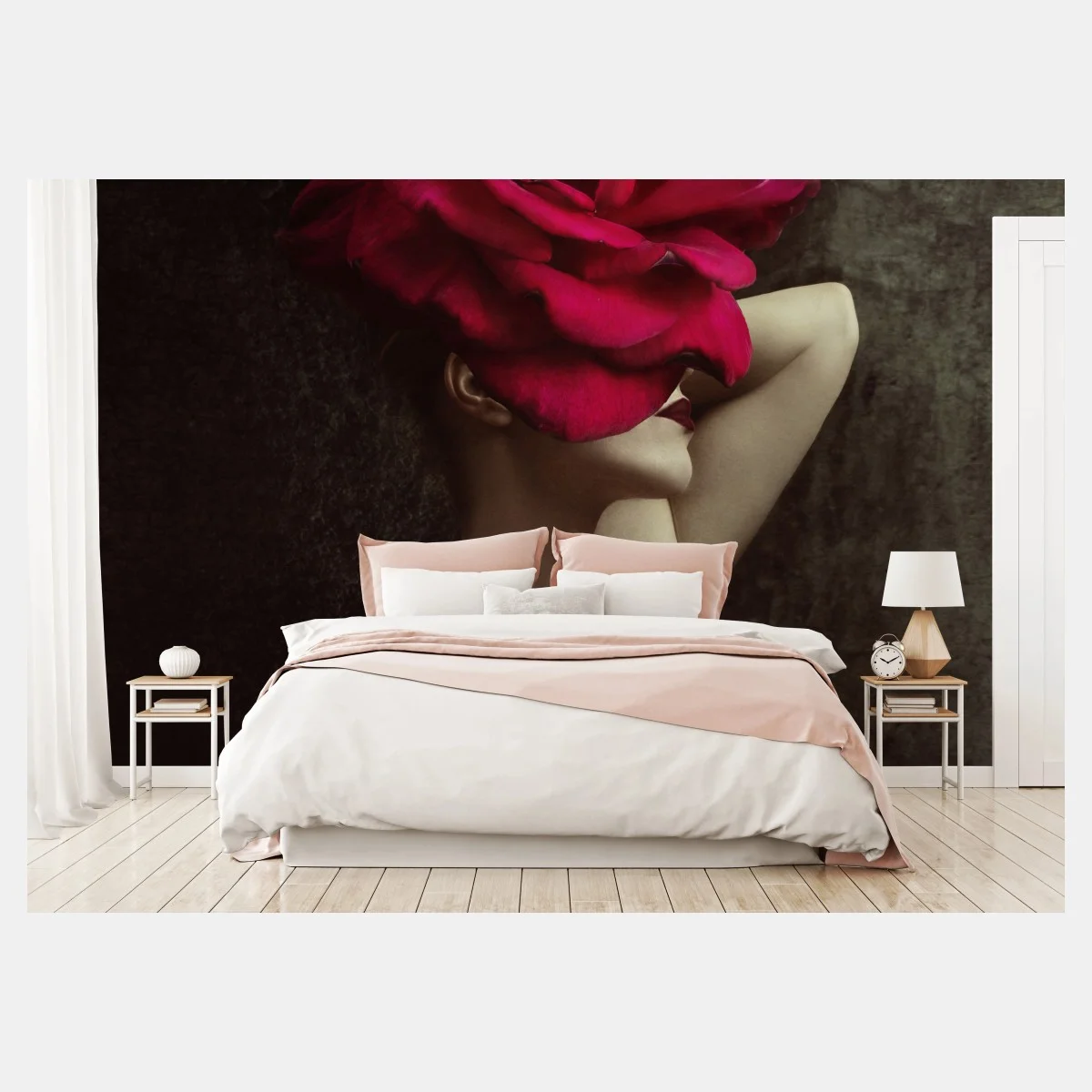 Papier peint silhouette florale surréaliste – Wallnifity® Papier peint silhouette florale surréaliste – Wallnifity®