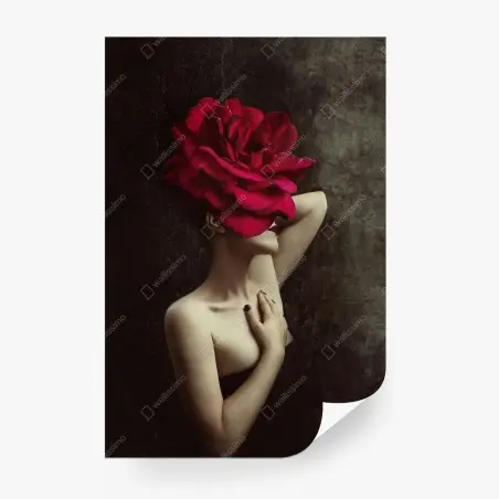 Papier peint silhouette florale surréaliste – Wallnifity®