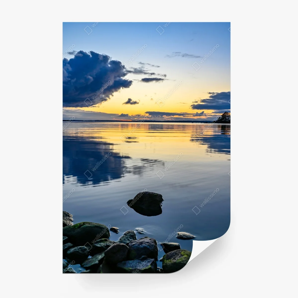 Papier peint reflets dorés au crépuscule – Wallnifity® Papier peint reflets dorés au crépuscule – Wallnifity®