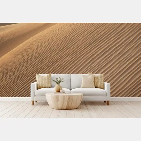 Papier peint vagues de sable dorées – Wallnifity®