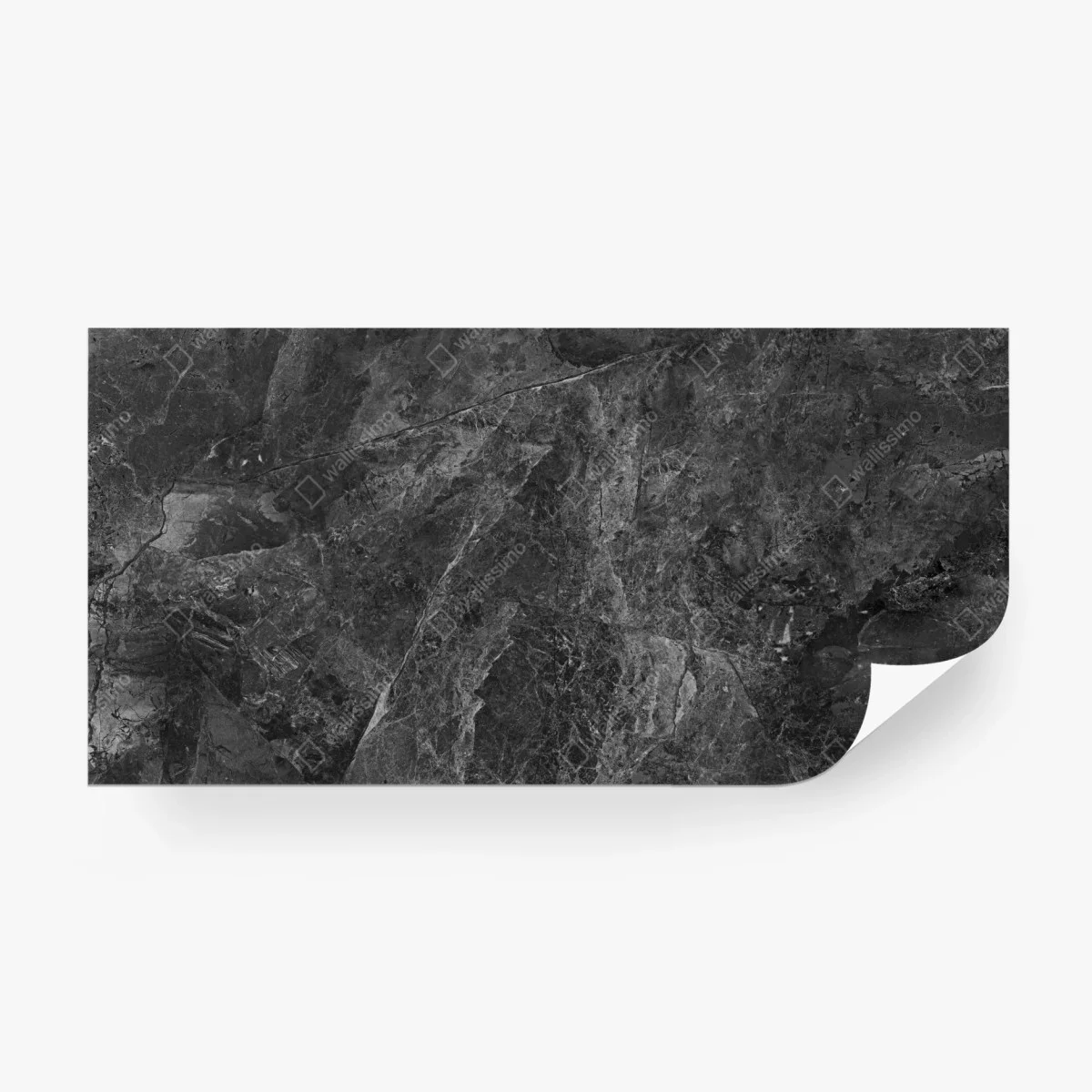 Papier peint marbre sombre à veines détaillées – Wallnifity®