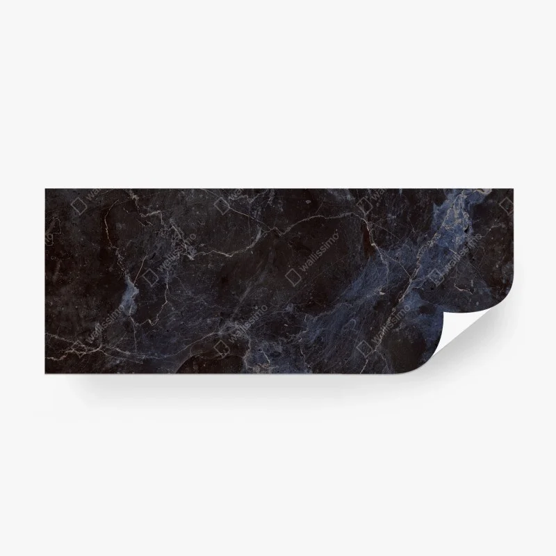 Papier peint motif marbre noir et bleu aux veines élégantes – Wallnifity® Papier peint motif marbre noir et bleu aux veines élégantes – Wallnifity®