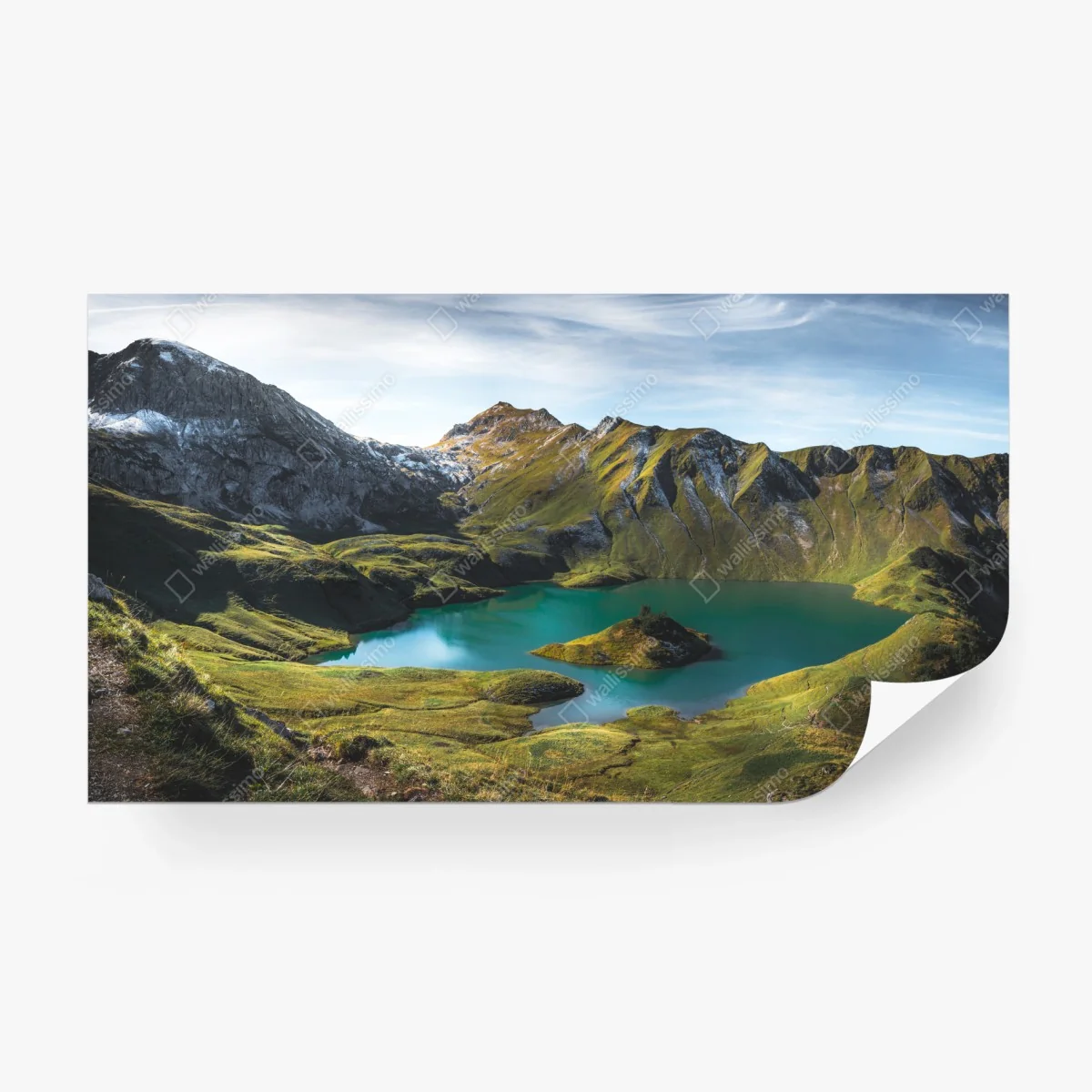 Papier peint vue panoramique sur le lac Schrecksee – Wallnifity® Papier peint vue panoramique sur le lac Schrecksee – Wallnifity®