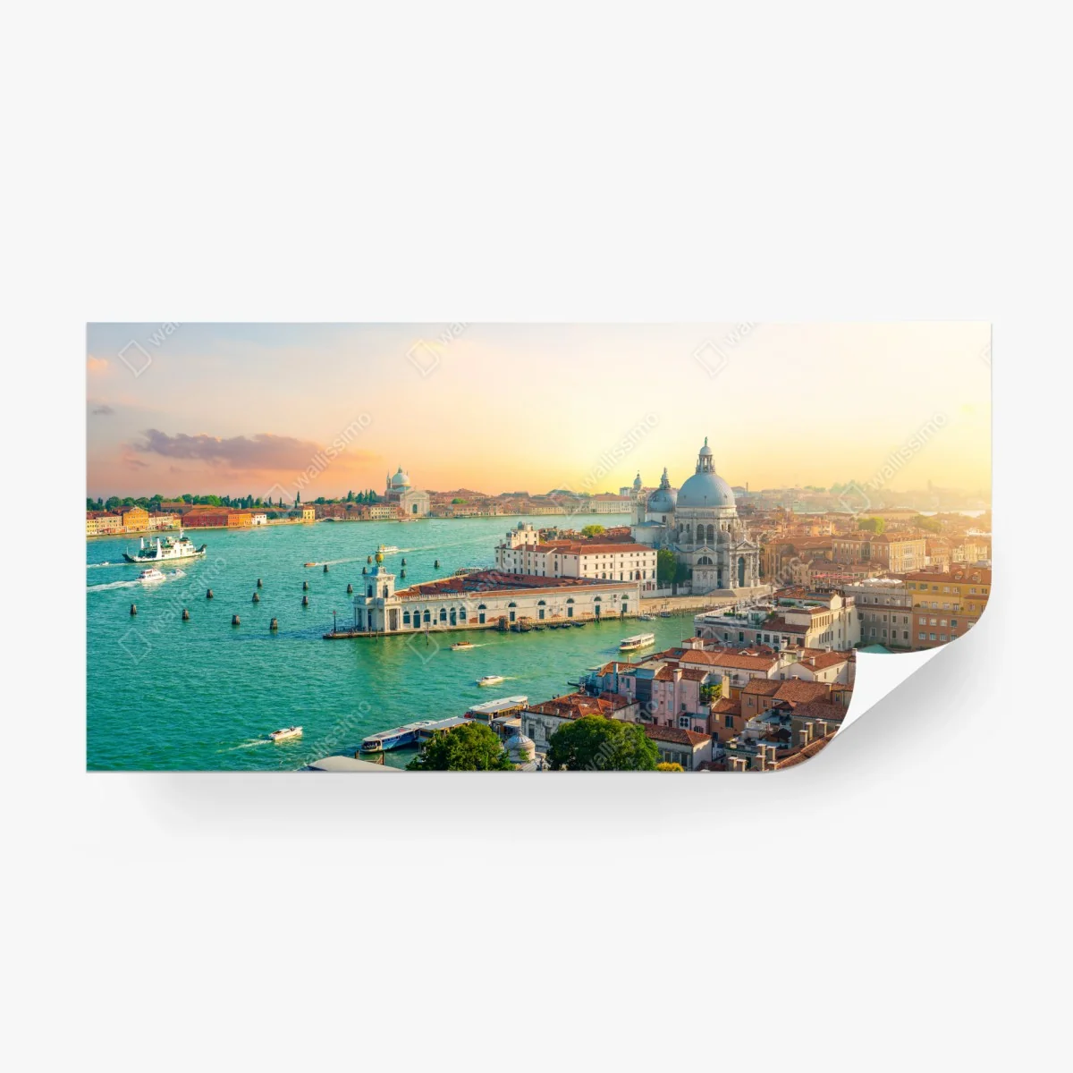 Papier peint vue panoramique de Venise au coucher de soleil – Wallnifity® Papier peint vue panoramique de Venise au coucher de soleil – Wallnifity®