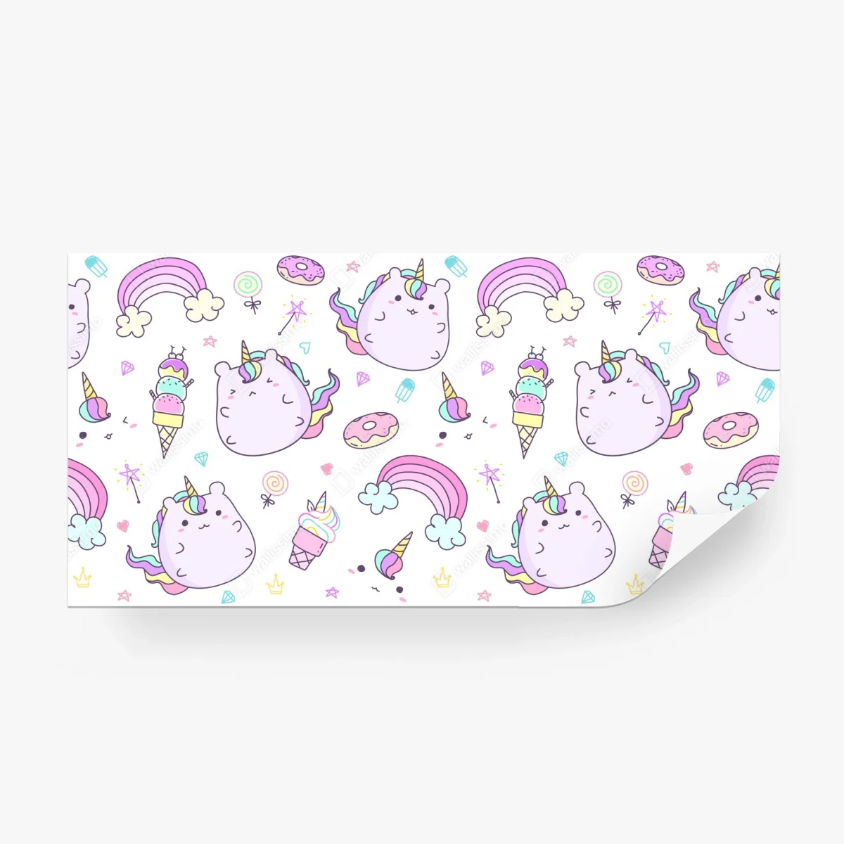 Papier peint douceur licorne pastel pour chambre d'enfant – Wallnifity® Papier peint douceur licorne pastel pour chambre d'enfant – Wallnifity®