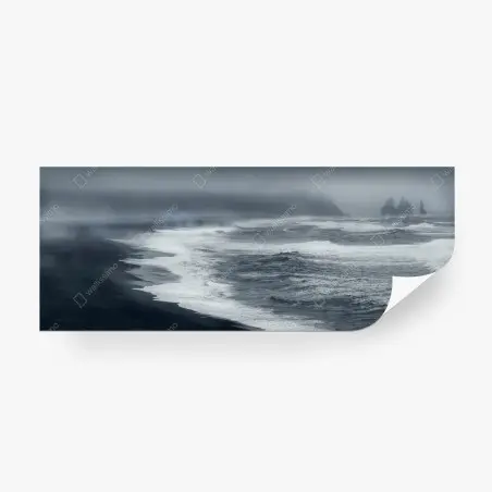 Papier peint plage volcanique sauvage d'Islande – Wallnifity®