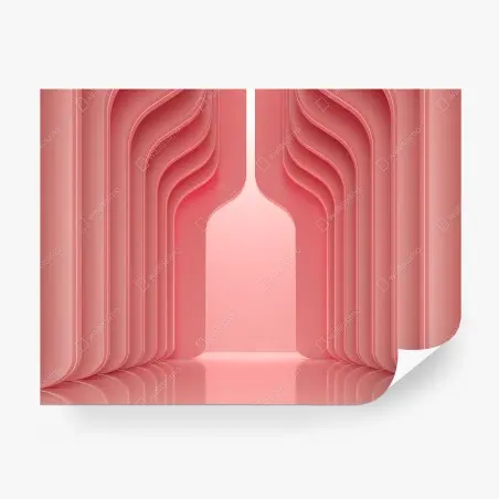 Papier peint élégance corail minimaliste – Wallnifity®