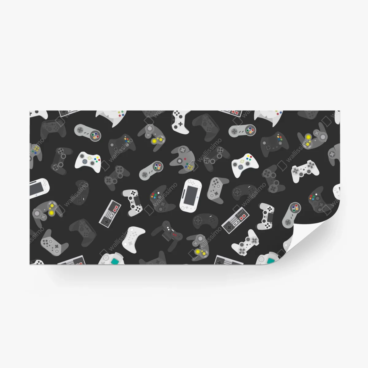 Papier peint motif de manettes de jeux vidéo rétro et modernes – Wallnifity® Papier peint motif de manettes de jeux vidéo rétro et modernes – Wallnifity®